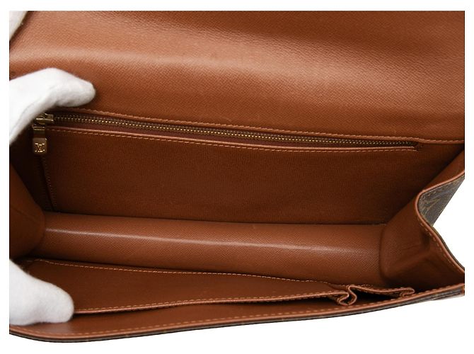 Louis Vuitton Pochette Dame GM Marrone Monogram - vista 4