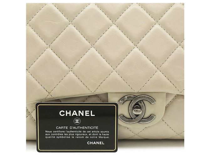 Borsa a Spalla Chanel Matelassé Chain Beige Sabbia - vista 10