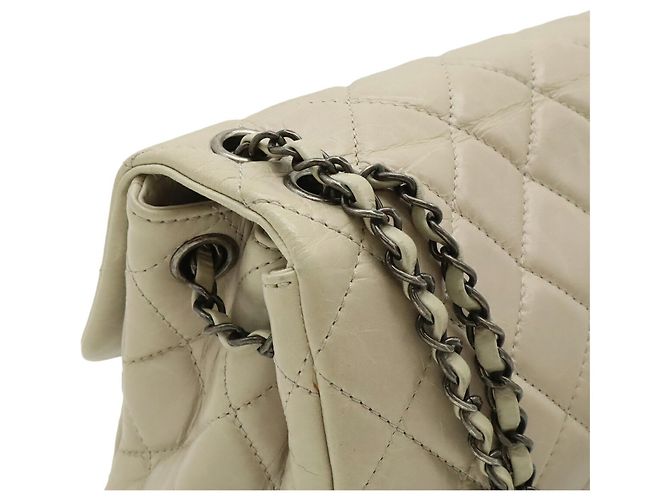 Borsa a Spalla Chanel Matelassé Chain Beige Sabbia - vista 5