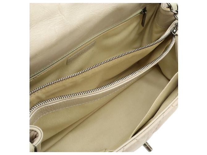 Borsa a Spalla Chanel Matelassé Chain Beige Sabbia - vista 8