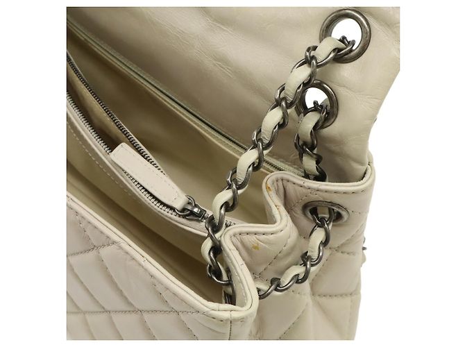 Borsa a Spalla Chanel Matelassé Chain Beige Sabbia - vista 9
