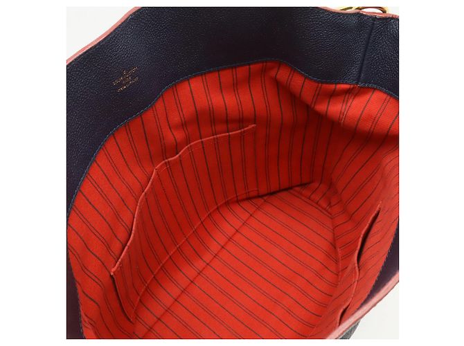 Borsa a Spalla Louis Vuitton Monogram Empreinte Merry Rosso - vista 7