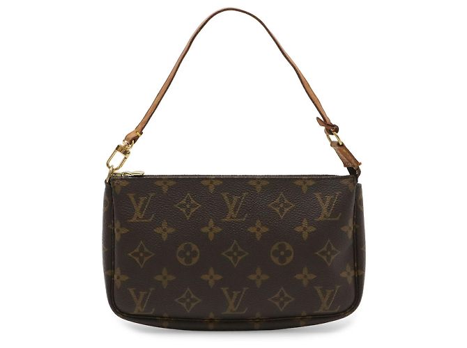 Borsa Louis Vuitton Monogram Pochette Accessoires Marrone - vista 2