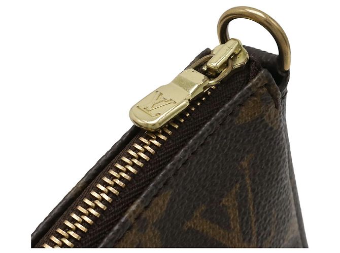 Borsa Louis Vuitton Monogram Pochette Accessoires Marrone - vista 5