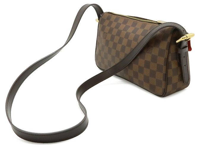 Borsa a Spalla Louis Vuitton Damier Ravello GM Marrone - vista 3