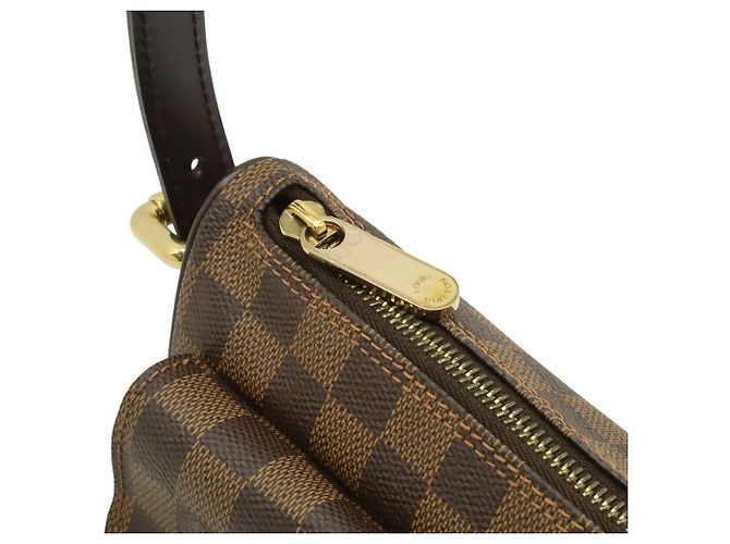 Borsa a Spalla Louis Vuitton Damier Ravello GM Marrone - vista 7