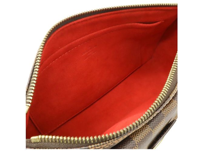 Borsa a Spalla Louis Vuitton Damier Ravello GM Marrone - vista 8