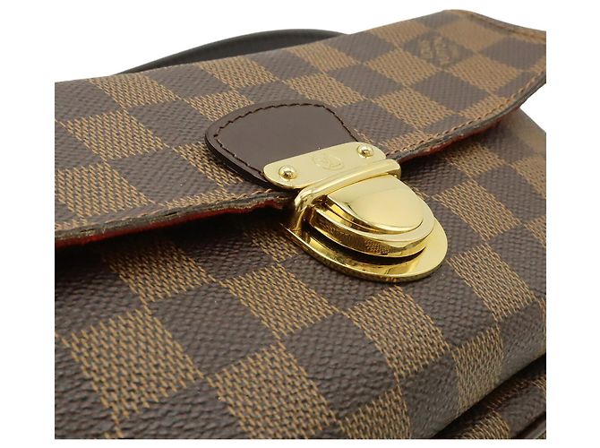 Borsa a Spalla Louis Vuitton Damier Ravello GM Marrone - vista 9