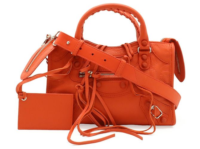 Borsa Balenciaga Classic Mini City Rosso - vista 2
