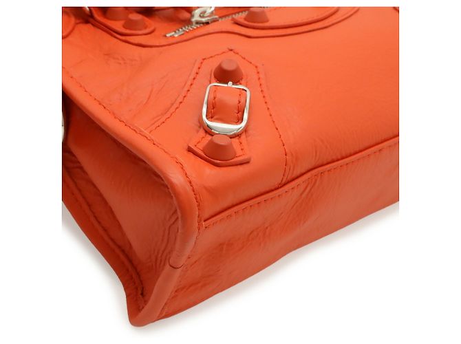 Borsa Balenciaga Classic Mini City Rosso - vista 4