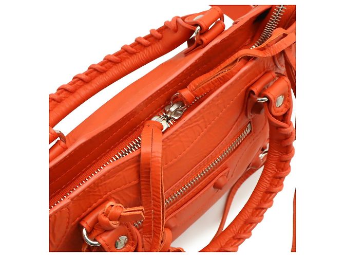 Borsa Balenciaga Classic Mini City Rosso - vista 8