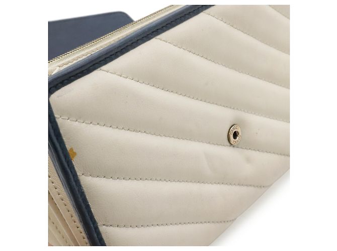 Borsa a tracolla con catena GUCCI GG Marmont Crudo Blu navy - vista 10