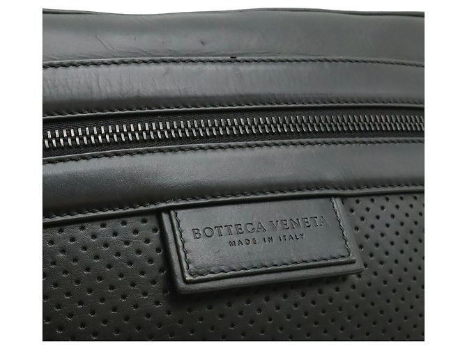 Borsa a tracolla in pelle Bottega Veneta Nero - vista 10