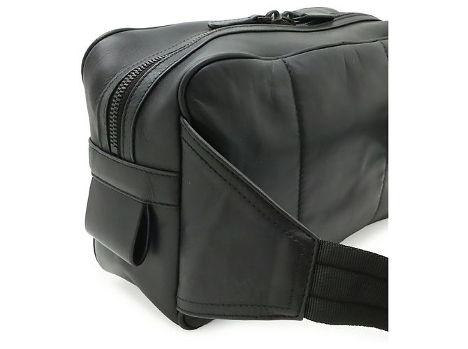 Borsa a tracolla in pelle Bottega Veneta Nero - vista 5