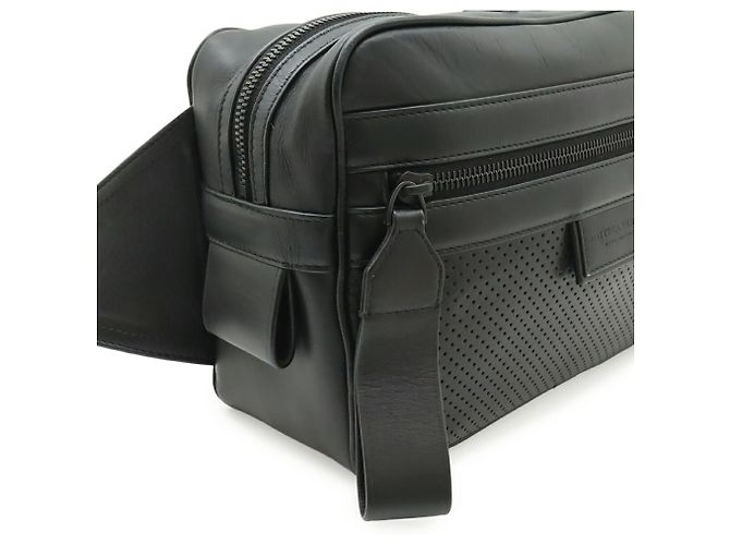 Borsa a tracolla in pelle Bottega Veneta Nero - vista 9
