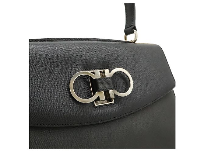 Borsa Salvatore Ferragamo Gancini Nero - vista 9