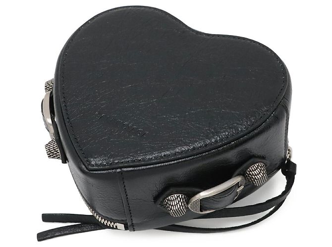 Pochette Balenciaga Le Cagole Heart Nero - vista 3