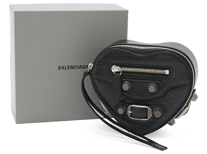 Pochette Balenciaga Le Cagole Heart Nero - vista 8