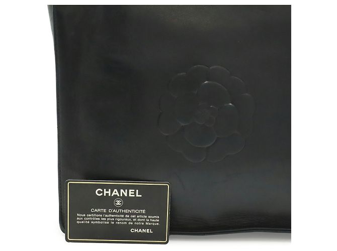 Borsa Tote CHANEL Camellia Coco Mark Nero - vista 10
