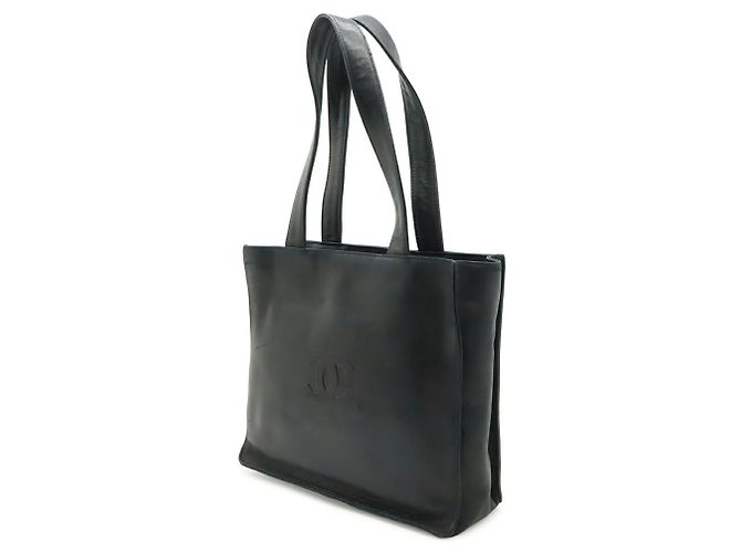 Borsa Tote CHANEL Camellia Coco Mark Nero - vista 3
