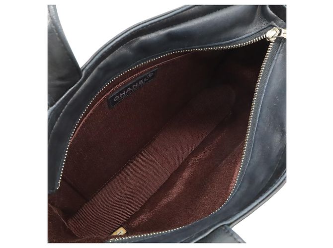 Borsa Tote CHANEL Camellia Coco Mark Nero - vista 7