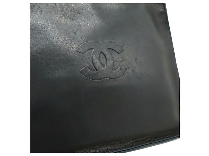 Borsa Tote CHANEL Camellia Coco Mark Nero - vista 9