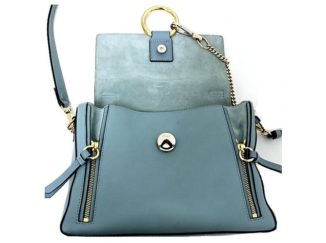 Borsa a tracolla Chloé Chloe Fay Day Blu D'oro - vista 3
