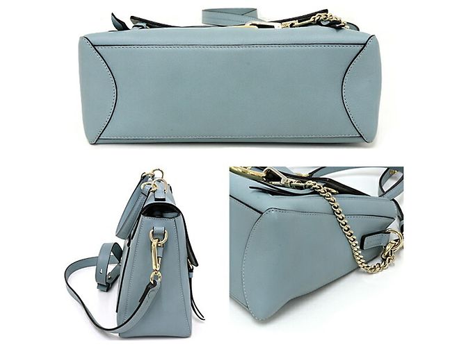 Borsa a tracolla Chloé Chloe Fay Day Blu D'oro - vista 4