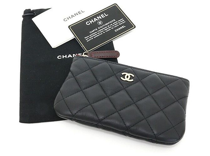 Monedero Chanel Classic Black Lambskin Negro - vista 5