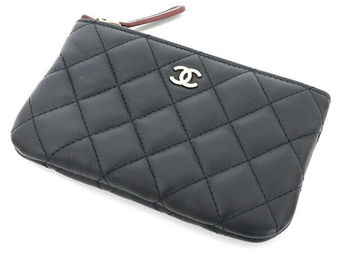 Monedero Chanel Classic Black Lambskin Negro - vista 6