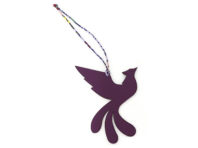 Hermès Hermes Petit H Phoenix Charm Roxo Azul marinho - vista 2