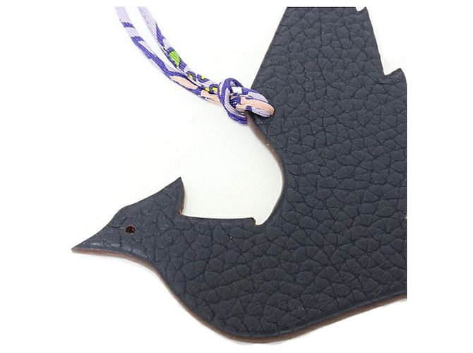 Hermès Hermes Petit H Phoenix Charm Roxo Azul marinho - vista 3