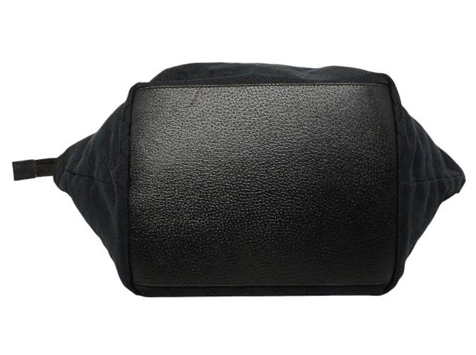 Borsa Tote Gucci GG Canvas Sherry Line Nero Rosso Verde - vista 3