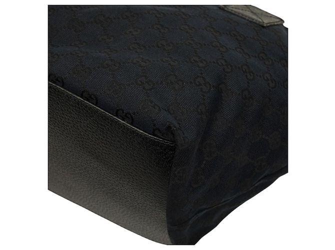 Borsa Tote Gucci GG Canvas Sherry Line Nero Rosso Verde - vista 6