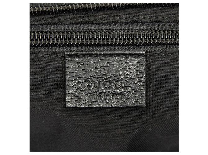 Borsa Tote Gucci GG Canvas Sherry Line Nero Rosso Verde - vista 9