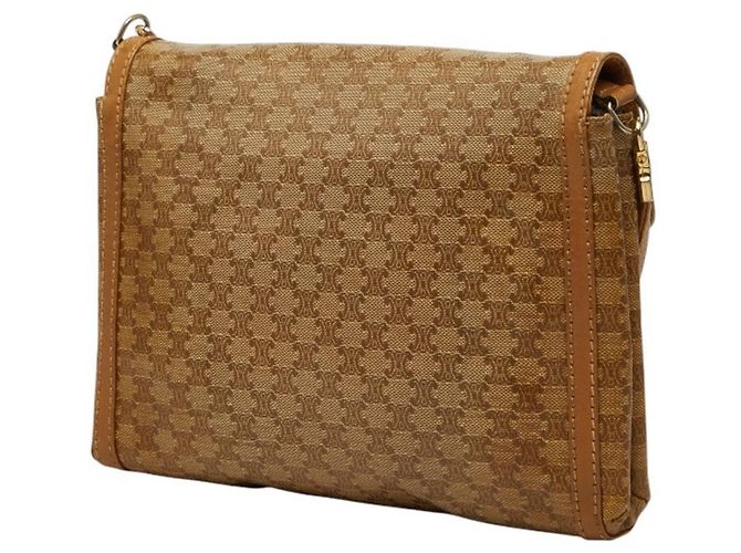 Céline Celine Macadam Schultertasche Beige - Ansicht 2