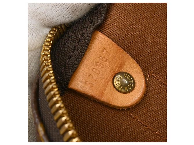 Borsa Keepall Louis Vuitton Monogram Canvas 60 Marrone - vista 5