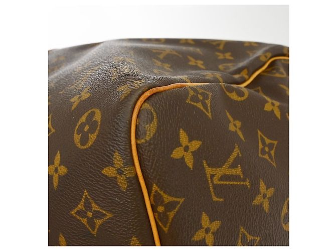 Borsa Keepall Louis Vuitton Monogram Canvas 60 Marrone - vista 7