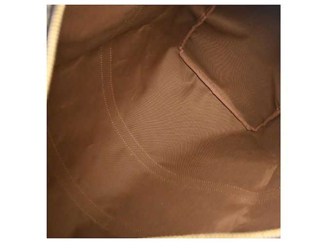 Borsa Keepall Louis Vuitton Monogram Canvas 55 Marrone - vista 3