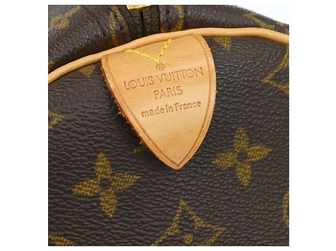 Borsa Keepall Louis Vuitton Monogram Canvas 55 Marrone - vista 4