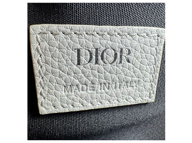 Borsa Saddle Christian Dior grigio chiaro - vista 12