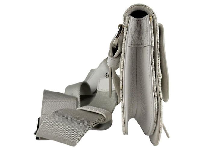 Borsa Saddle Christian Dior grigio chiaro - vista 2