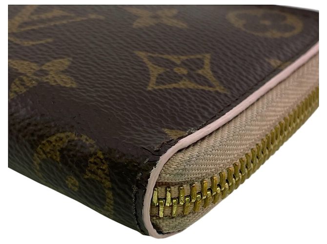 Louis Vuitton Monogram Floral Long Wallet Pink Blau - Ansicht 5