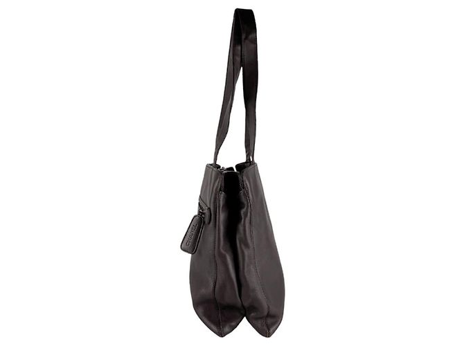 Timeless Borsa a tracolla Chanel in pelle marrone - vista 2