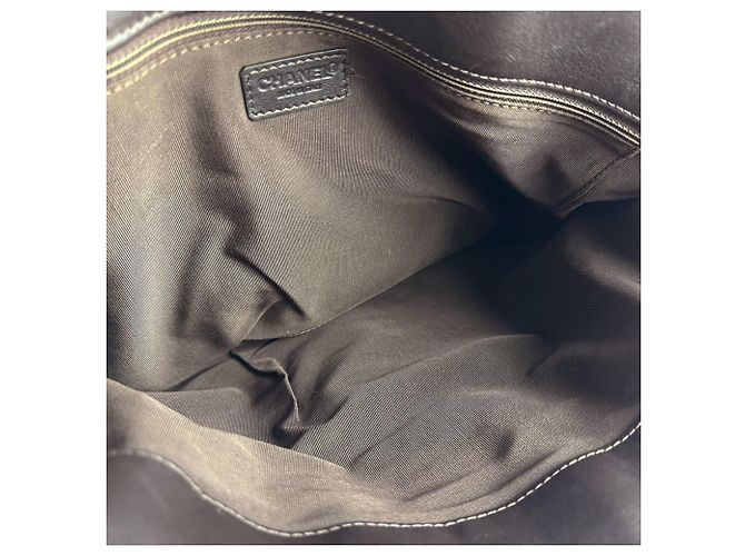Timeless Borsa a tracolla Chanel in pelle marrone - vista 5
