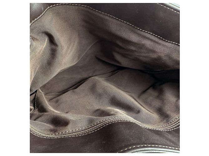 Timeless Borsa a tracolla Chanel in pelle marrone - vista 6