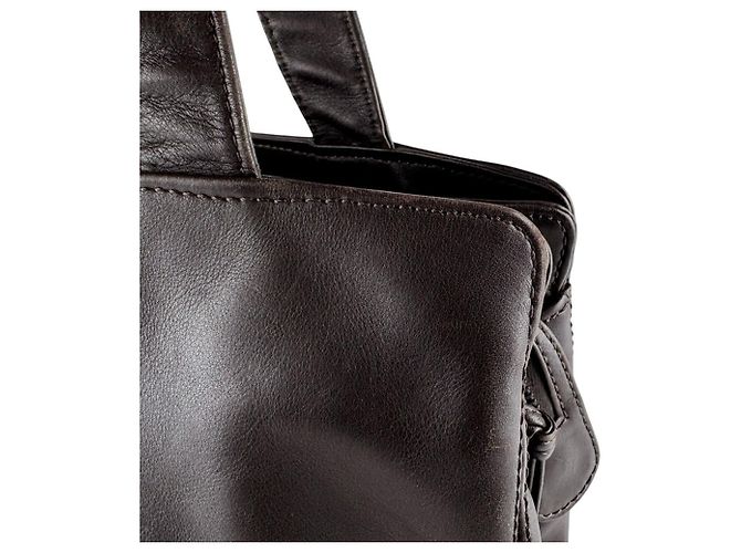 Timeless Borsa a tracolla Chanel in pelle marrone - vista 9