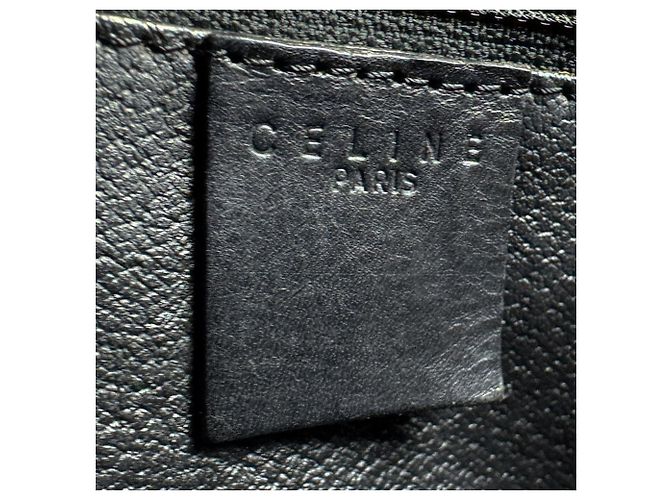 Céline Borsa Celine Macadam in tela rivestita Nero - vista 12