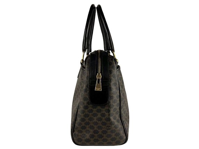Céline Borsa Celine Macadam in tela rivestita Nero - vista 2