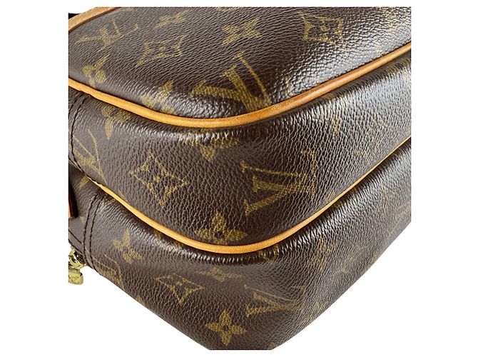 Borsa a tracolla Louis Vuitton Reporter PM Marrone Monogramma - vista 10